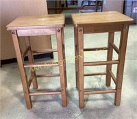 Wooden Children’s Stool Chairs, (2) included. See