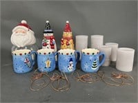 Santa and Snowmen Lights, Mugs & More