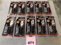 Lot of 10 Utility Knives with 6 Blades