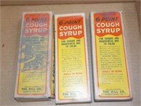 3 early cough syrup bottles Each x 3
