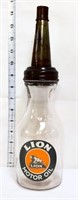 Glass Lion Motor Oil oil bottle w/ lid