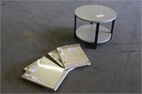 (4) Ikea Kallax Shelf Inserts, Unused & End Table