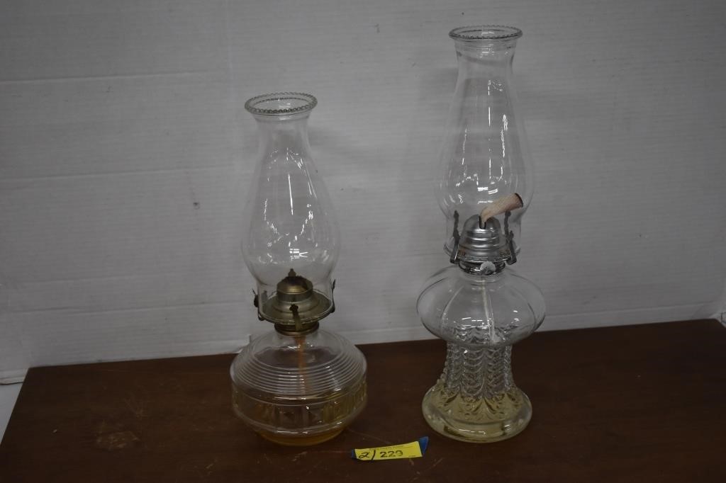 Two Vintage Oil Lamps