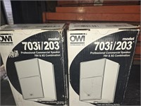TWO OWI PROFESSIONAL SPEAKERS - NEW IN BOX