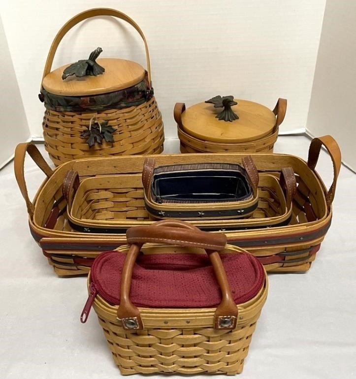 Six Longaberger Baskets