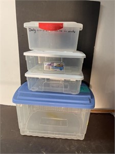 Lot of storage  totes - see pictures