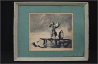 Gordon Grant "The Gale" signed etching 16/100