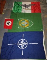 4 Flags; US Army Supreme Headquarters Nato