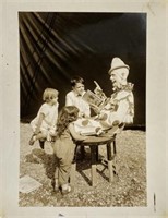H.A. ATWELL PHOTOGRAPH OF CLOWN WITH CHILDREN