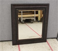 Fluted Frame Beveled Mirror ~ 29" x 33"