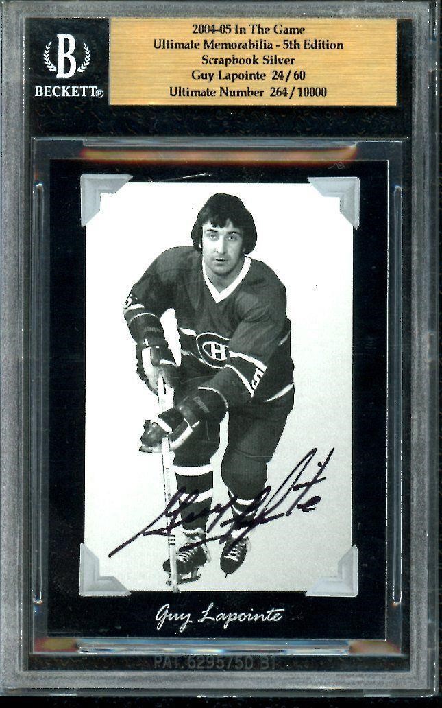 2004 IN THE GAME - GUY LAPOINTE 24/60 - AUTO