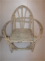 Twig chair for child. Measures 25" tall, 13"