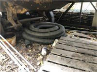 Lot of Drainage Hose, Window, Pallets, And More