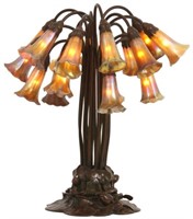 Rare Tiffany Studios 18 Light Lily Lamp