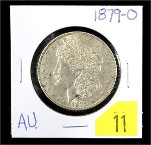 1879-O Morgan dollar, AU