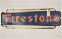 "Firestone" Double-Sided Metal Sign