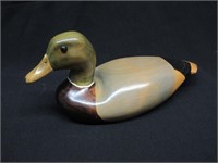 A Carved and Hand Painted Mallard Duck