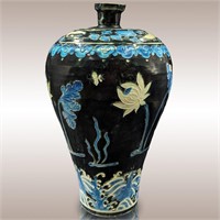 Large Chinese Fahua Meiping Porcelain Vase