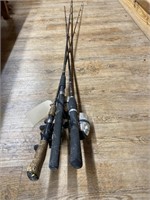 3 Fishing Rods & Reels