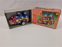 Friction motorcycle toy
