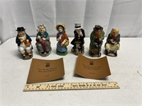6 Charles Dickens Toby Jug Collection Jugs