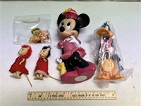 Assorted Vintage Toys - Mr. & Mrs. Mouse, Minnie M