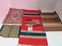 lot of Native American tapestry