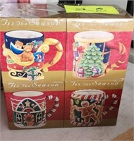 4 Christmas Mugs