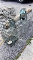 3 Live Animal traps *assorted sizes