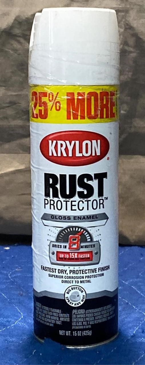 New - KRYLON RUST Protector White Gloss Enamel