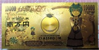 Assassination classroom anime 24K gold-plated