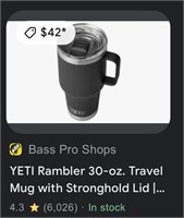 YETI 30-oz. Travel Mug with Stronghold Lid - Black