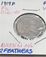 1917  -2- Feathers Buffalo Nickel