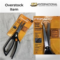 Spring-Action Shears w Stainless Steel Blades