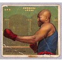 1910 T218 Jack Johnson Boxing Card