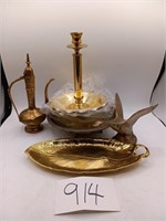 Various Brass and Gold Tone Items