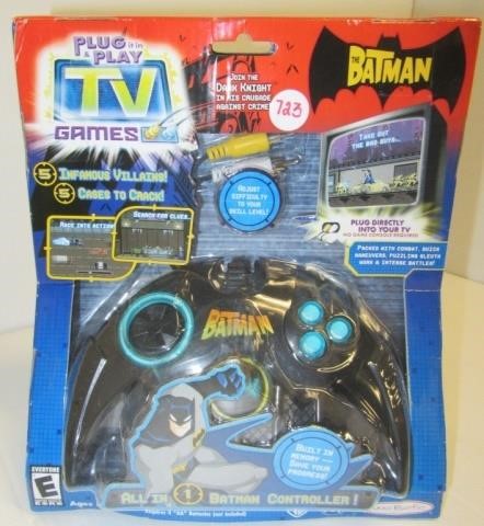 Batman Plug & Play TV game in sealed package. | Rowley Auctions