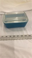 Pyrex Refrigerator Dish Blue with Clear Glass Lid