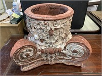 TERRA COTTA DECORATIVE PLANTER 16" X 16" X 12 1/2"