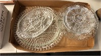 Glass Serving Dishes Footed Bowl Covered Dish
