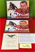 N - JOHN HENRY JOHNSON SIGNED COLLECTIBLES