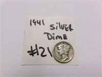 1941 mercury dime silver