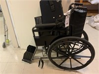 Wheel chair missing front wheels