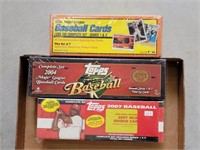 3 BOXES TOPPS BASEBALL CARDS-1994/2004/2007