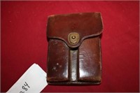 US WWI - WWII Pistol Officer Leather Magazine