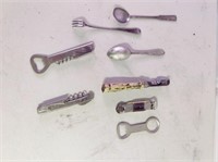 Vintage bottle openers and misc.