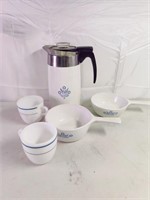Corning ware and pyrex items.