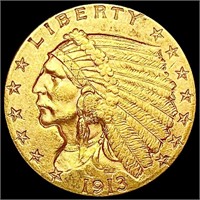 1913 $2.50 Gold Quarter Eagle CLOSELY