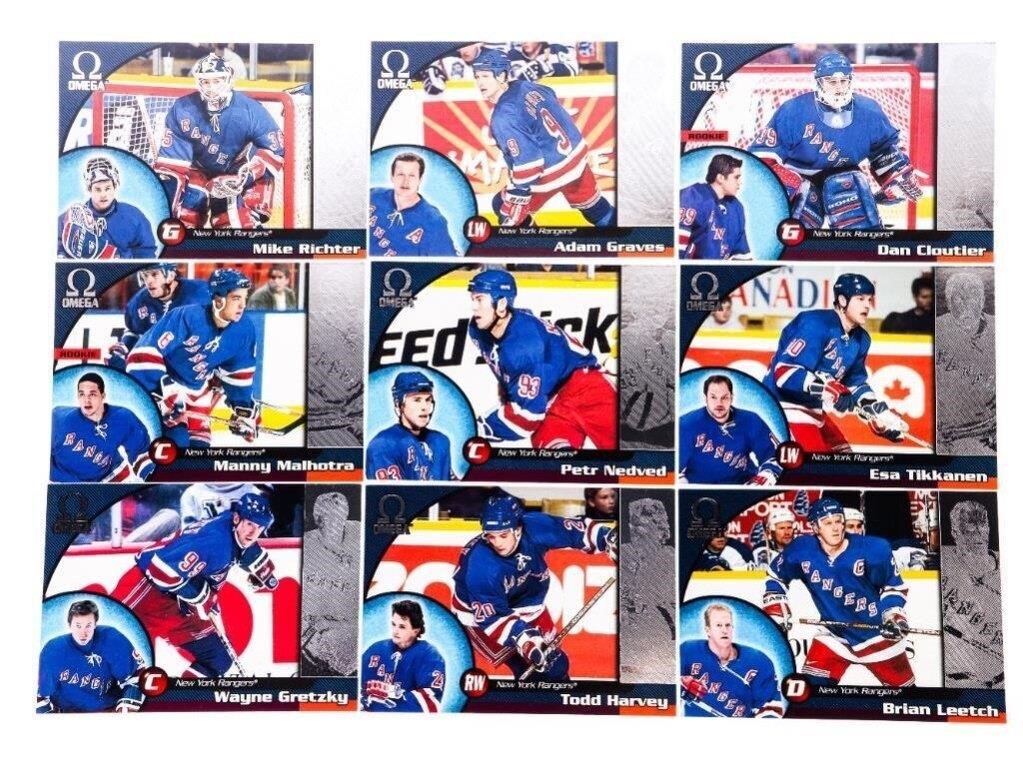 OMEGA - New York Rangers 1999 Card Set 8 Cards w/