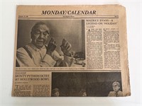 Los Angeles Times 1980 Maurice Evans newspaper